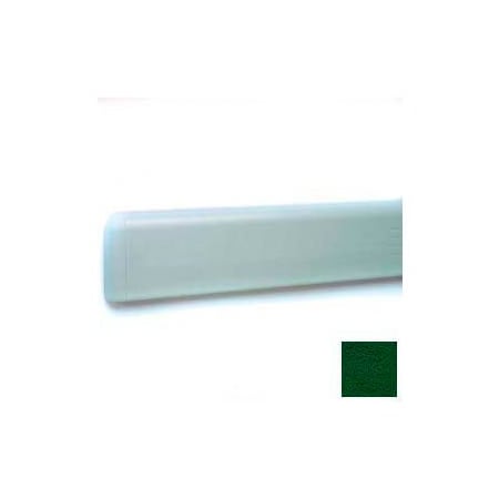 Pawling Wall Guard W/Rounded Top Edge, Aluminum Retainer, 4"H x 12'L, Hunter Green WG-4-12-156